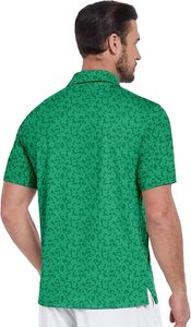 Chemises de golf pour hommes de haute qualité, en coton, personnalisables, avec logo brodé sur le devant, anti-plis, vente en gros - Product Image 3