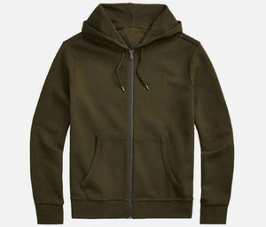 Survêtement pour homme, taille plus, logo personnalisé, fermeture à cordon, 100% coton, confortable/respirant, couleur unie, best-seller - Product Image 5