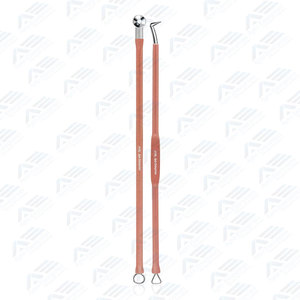 Extracteur de points noirs et d'acné avec embout incurvé arrondi en acier inoxydable allemand – Kit d'outils pour éliminer les points noirs et les imperfections - Product Image 3