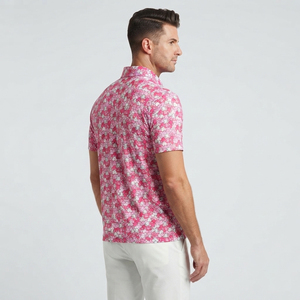 Men's Breast Cancer Awareness <b>Golf</b> <b>Shirts</b> <b>Funny</b> Design Pink Letter Pattern Knitted Short Sleeve 100% Polyester Quick Dry - Product Image 5