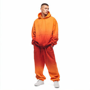 Chándal de invierno para hombre estilo vintage con capucha, holgado, de algodón, forro polar y poliéster, de alto gramaje, cómodo, 320-500 GSM, corte regular - Product Image 6