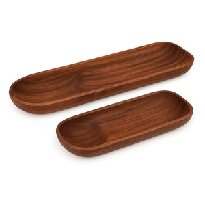 Bandeja de Madera para Servir Postres, Plato para Salsas y Aperitivos, con Compartimentos para Galletas y Queso, Utensilios de Cocina - Product Image 4