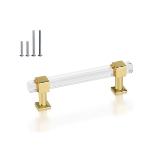 Durable Easy Installation Home And Kitchen Bedroom Furniture Drawer Cabinet Acrylic Handle Wardrobe Door Handle - Product Image 1