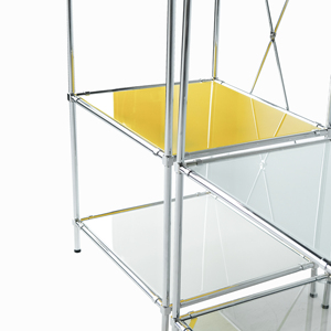 Support de rangement en verre robuste avec cadre en métal durable - Product Image 3