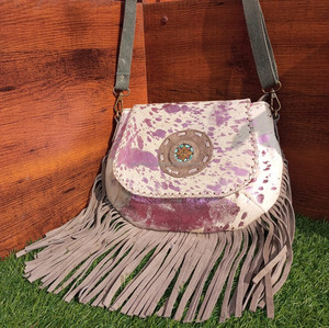 Concho กระเป๋าสะพายผู้หญิง, กระเป๋าหนังนิ่มขนสัตว์ออกใหม่ - Product Image 2