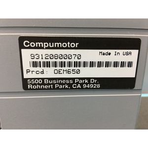 ไดรเวอร์มอเตอร์สเต็ปเปอร์ Compumotor OEM650, QV750045 - อุปกรณ์และอะไหล่เซมิคอนดักเตอร์ระดับโลกที่เชื่อถือได้ - Product Image 3
