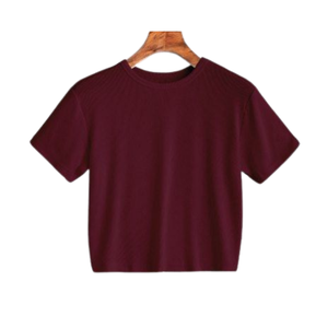 Haut pour femme en coton biologique, qualité supérieure, doux, anti-boulochage, respirant, vêtement de mode, fabricant de marque privée, directement de l'usine - Product Image 4