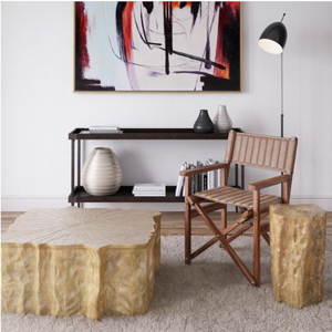 Modern Teak Wooden Console <b>Table</b> <b>Rectangle</b> Entryway Sofa <b>Table</b> Two Tier Display Rack Living Room Furniture <b>Side</b> <b>Table</b> - Product Image 6