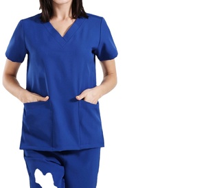 Vente en gros d'uniformes d'hôpital infirmier de spa Ensembles imprimés de hauts et de pantalons extensibles à 4 voies Uniforme médical unisexe pour femmes 2025 - Product Image 4