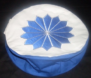 Cojín de Yoga GULLSTAR YOGA INDUSTRY, Lona de Algodón, Diseño de Estrellas Azules y Blancas, Lavable, Ecológico, Modelo GYI-YC-0008, Uso para Adultos, OEM - Product Image 1