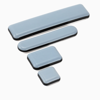 Patins de protection carrés en PTFE 25x25mm autocollants pour chaises, tables et pieds de meubles