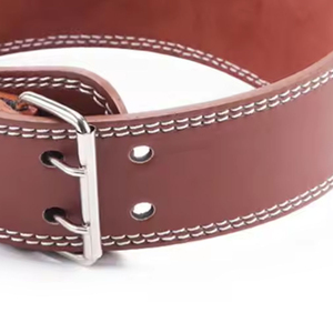 Weight Lifting Belt Premium Leather Gym Support Belt For Powerlifting Bodybuilding Squats Deadlifts <b>Strength</b> Training - Product Image 5