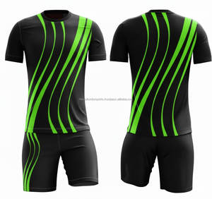 Conjuntos de Uniformes de Fútbol de Poliéster 100% Sublimados, Corte Automatizado, Secado Rápido, Elásticos, Ropa de Entrenamiento Personalizada - Product Image 1