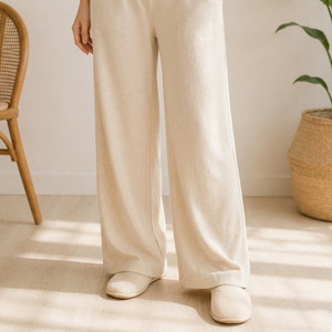 Conjunto de Ropa de Casa para Mujer, 100% Algodón Peinado, Tejido de Punto Jersey Sencillo, Transpirable y Cómodo, Pijamas para Dormir y Descansar - Product Image 5