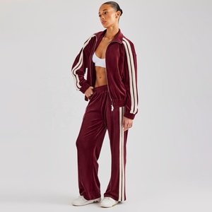 Outfitize International – Ensemble de survêtement côtelé haut de gamme pour femme, 2 pièces, vente en gros, streetwear, conception de logo personnalisé - Product Image 5