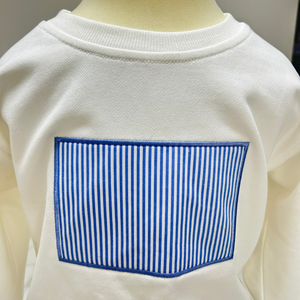 Ropa para niños, suéter para bebé, 100% algodón, 440 GSM, Top de manga larga, suéter y prendas de vestir a rayas para niños y niñas de invierno - Product Image 4