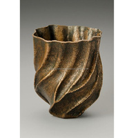 Pot de fleurs et vase en laiton au design tendance, pour l'extérieur et l'intérieur, grands vases en métal / grands pots à fleurs dorés / pots de fleurs à vendre