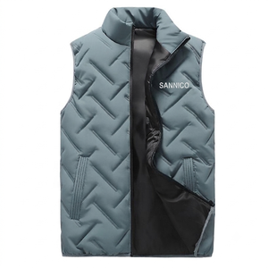 SANNICO Men's Winter Quilted Puffer Jacket Long Stand Collar Zipper Closure Thick Polyester Wadding Casual <b>Camouflage</b> Pattern - Product Image 1