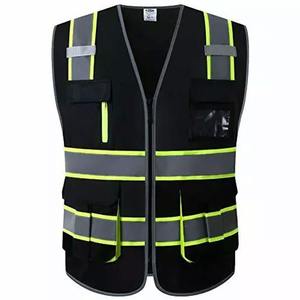 Wholesale Price Best Selling Safety Vest <b>Top</b> New Style Fire Proof <b>Reflective</b> With Pocket Polyester Safety Vest - Product Image 5