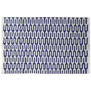 Tapis en coton à tissage plat avec des motifs intemporels faits à la main ethnique élégant 014 - Product Image 3