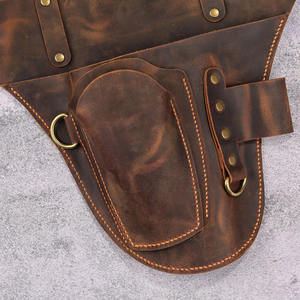 Cinturón de herramientas de cuero de alta calidad para floristas, diseñadores y expertos en jardinería con múltiples bolsillos para almacenamiento de herramientas. - Product Image 5