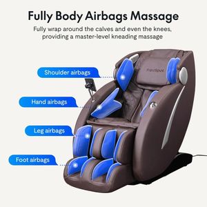 Poltrona Massaggiante Reclinabile Zero Gravity SL-Track con Shiatsu, Scansione Completa del Corpo, Airbag e Rulli per Piedi per Yoga Profondo - Product Image 2