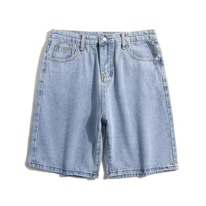Pantalones Cortos Casuales de Verano de Mezclilla Desgastada de Alta Calidad, Personalizados, Lisos, Transpirables, de Nailon/Algodón, para Carpintero - Product Image 3