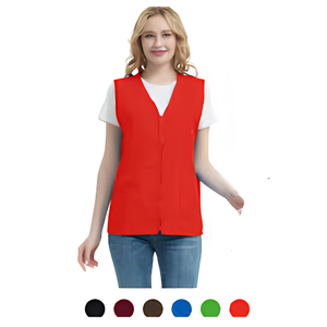 Chaleco de Voluntario Ligero de Verano, 100% Poliéster, para Personal de Eventos, Promocional, Alta Visibilidad, Reflectante, Naranja, Amarillo, Verde Lima - Product Image 1