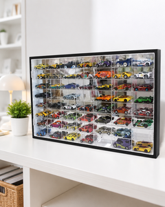 2026 Moderno Set de Exhibición de Coches de Acrílico para Colección de Coches Infantiles con Construcción de Madera Contrachapada y Acrílico, para Encimera, Fácil de Usar - Product Image 1