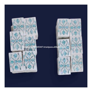 <b>Small</b> Marble Jewelry <b>Boxes</b> for Giveaways Green Mother of Pearl Inlay Marble <b>Gift</b> <b>Boxes</b> for Arabian Eid Festival Thanksgiving - Product Image 3