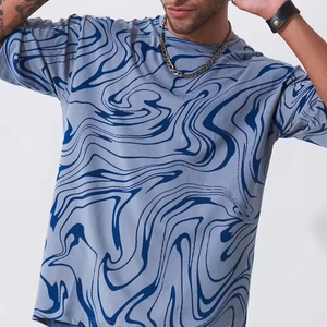Camiseta de Manga Corta Extra Grande para Hombre, 100% Algodón, Impresión Serigráfica, Transpirable, Antipilling, Cuello Redondo Vintage - Product Image 4
