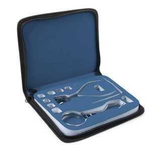 Kit d'instruments chirurgicaux en acier Hosanna, 12 pièces, pinces, forceps dentaires, conception de logo personnalisée, manuel, haute qualité - Product Image 1