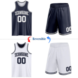Conjunto de Uniforme de Baloncesto Personalizado Blanco para Sublimación, Cuello en V, Sin Mangas, Transpirable, 100% Poliéster, Unisex, Adulto - Product Image 2