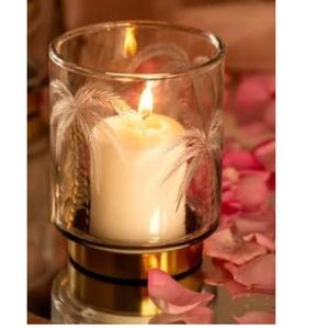 Porte-bougie en métal et verre au design moderne, porte-bougie au design unique, porte-bougie pour Noël et les mariages, article d'utilisation quotidienne - Product Image 1