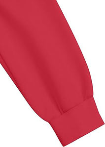 Sudadera Corta Cómoda para Niñas, Sudadera Informal de Manga Larga, Mezcla de Algodón Suave y Transpirable, Sudadera Corta a la Moda para Gimnasio y Running - Product Image 4