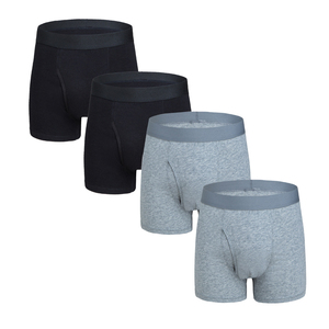 Mens Bamboo <b>Boxer</b> Shorts Soft Cooling Underwear Stretch Waist Lightweight Breathable Daily Comfort Sleep Shorts <b>Custom</b> OEM - Product Image 4