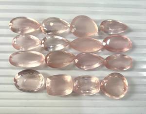 TASBIYA GEMS - Gemas Sueltas de Cuarzo Rosa Natural Pulido, Color Rosa Melocotón, 4-10 Quilates, Formas Mixtas (Corte Oval/Pera) para la Elaboración de Joyas - Product Image 3