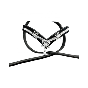 Bằng sáng chế Da Horse Brow ban nhạc với 3 sao Bling pha lê thiết kế ngựa chăm sóc halters sản phẩm. - Product Image 1