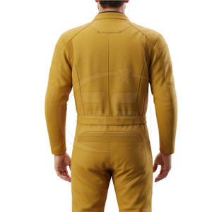 Traje de Motocicleta de Cuero Duradero y Transpirable, Hecho a Medida para Pilotos Profesionales de Pista - Diseño Cómodo para Todas las Estaciones - Product Image 5