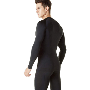 Chemises de compression légères pour hommes, design personnalisé, manches longues, vêtements de sport respirants et de couleur unie - Product Image 1