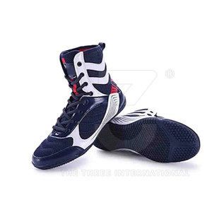 Calzado de Boxeo THREE INTERNATIONAL - Cierre de Velcro, Parte Superior de Malla Transpirable, Suela Flexible, Ligero, Opciones Personalizables - Product Image 1