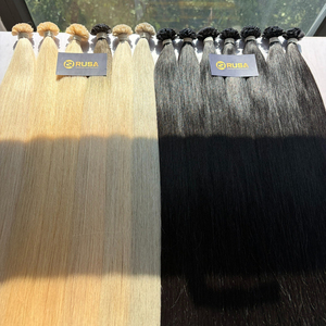 Extensions de cheveux humains en kératine, noirs naturels, lisses, fabriquées à partir de cheveux de donneurs vietnamiens à 100 %, de manière éthique - Product Image 6
