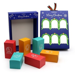 Christmas Paperboard Gift <b>Box</b> Rigid Paper <b>Box</b> Embossed Holiday <b>Candy</b> Chocolate Packaging Custom Print - Product Image 5
