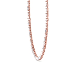 Collares de Cadena de Lujo con Diamantes Cultivados en Laboratorio de Corte Mixto y Moderno, Oro Sólido de 14K, Personalización IGI, OEM/ODM Disponible - Product Image 3