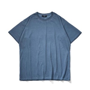 Camiseta de Manga Corta para Hombre, Cuello Redondo, Talla Grande, Color Sólido, Estilo Casual, 100% Algodón Jersey, Diseño Liso Teñido - Product Image 6