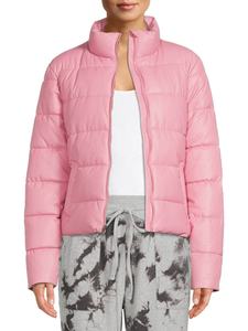Chaqueta Acolchada para Mujer, con Capucha Desmontable, Manga Larga, Cálida, Resistente al Viento, de Poliéster Brillante, para Invierno - Product Image 5