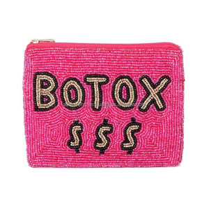 Handmade <b>Small</b> Floral Motif <b>Clutch</b> <b>Bag</b> with Intricate Seed Bead Embroidery Vintage Style Lady Fashion Zipper Closure - Product Image 4