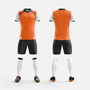 Uniformes de Fútbol Transpirables de la Mejor Calidad, Personalizados, Tallas Grandes, con Mangas Cortas, en Existencia, Servicio OEM, Hechos en Pakistán - Product Image 3