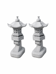 โคมไฟหินทรายญี่ปุ่น Doji Stone ขนาด 45 ซม. สำหรับตกแต่งสวนกลางแจ้ง สไตล์เซน เหมาะสำหรับบ่อน้ำและสระน้ำ - Product Image 2