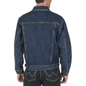 Men's Classic Fit <b>Denim</b> <b>Jacket</b> Button Front Long Sleeve Cotton Blend Casual Outerwear for Daily Wear All Season Comfort - Product Image 4